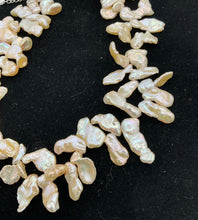 Load image into Gallery viewer, Peach Large Keshi Pearl Necklace