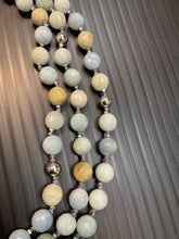将图片加载到图库查看器,Aquamarine Faceted 3 Layer Necklace