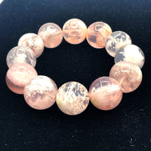 Load image into Gallery viewer, Pink Snowflake Phantom Quartz 5A Bracelet