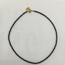 Load image into Gallery viewer, Black Spinel Faceted Necklace