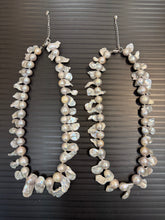 Load image into Gallery viewer, Gray Keshi Fish Tail Pearl Necklace