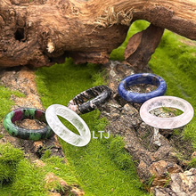 将图片加载到图库查看器,Natural Gemstones Band Ring