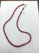Load image into Gallery viewer, Natural Ruby Faceted Necklace