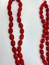将图片加载到图库查看器,Red Coral Curved 2 Layer Necklace