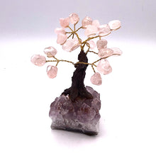 Load image into Gallery viewer, Gemstones with Amethyst Cluster Base Tree of Life