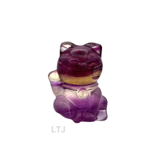 将图片加载到图库查看器,Rainbow Fluorite Cat Figurine