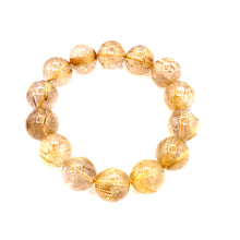将图片加载到图库查看器,Gold Rutilated Quartz 5A Bracelet