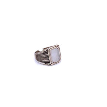 Load image into Gallery viewer, Labradorite Men Ring with Sterling Silver