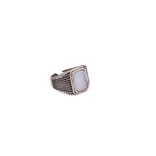 Load image into Gallery viewer, Labradorite Men Ring with Sterling Silver