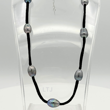 将图片加载到图库查看器,Potato Pearl Necklace with Suede Leather