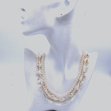 Load image into Gallery viewer, Natural Freshwater Pearl 3 Layers Necklace