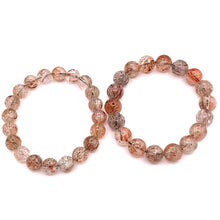 Load image into Gallery viewer, Black/Gold/Super7/ Rutilated Quartz 5A Bracelet( Light )