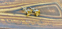Load image into Gallery viewer, Gemstones with Silver Square Soft Prong Earring
