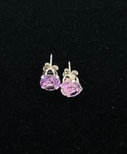 Load image into Gallery viewer, Gemstone with Silver Soft Prong Earrings Medium