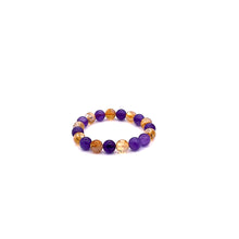 Загрузить изображение в средство просмотра галереи, Citrine Amethyst Combination Bracelet A