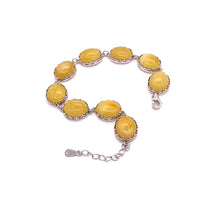 将图片加载到图库查看器,Amber Bracelet with Sterling Silver