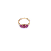 Cargar imagen en el visor de la galería, Ruby Gold Plated Silver Ring