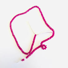 Load image into Gallery viewer, Ruby Faceted Rondelle Strand