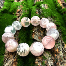 Load image into Gallery viewer, Pink Snowflake Phantom Quartz 5A Bracelet