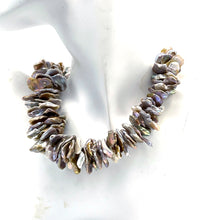 Load image into Gallery viewer, Pink Stacked Keshi Pearl Necklace 20"