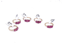 Cargar imagen en el visor de la galería, Ruby Gold Plated Silver Ring