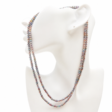 Load image into Gallery viewer, Peacock Pearl 2 Layers Necklace Set