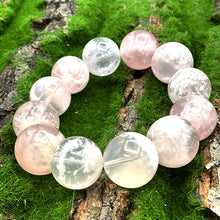 Load image into Gallery viewer, Pink Snowflake Phantom Quartz 5A Bracelet