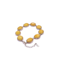 将图片加载到图库查看器,Amber Bracelet with Sterling Silver
