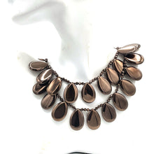 将图片加载到图库查看器,Hematite Flap tear Drop 2 Layers Necklace