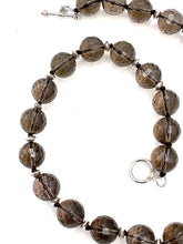 Load image into Gallery viewer, Smoky Quartz Faceted Necklace