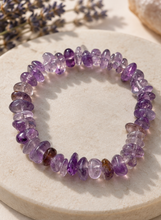 Load image into Gallery viewer, Natural Amethyst Chip Bracelet