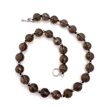 Load image into Gallery viewer, Smoky Quartz Faceted Necklace