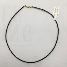 Load image into Gallery viewer, Black Spinel Faceted Necklace