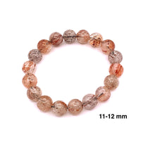 Load image into Gallery viewer, Black/Gold/Super7/ Rutilated Quartz 5A Bracelet( Light )