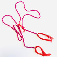 Load image into Gallery viewer, Ruby Faceted Rondelle Strand