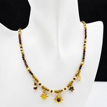 Загрузить изображение в средство просмотра галереи, Faceted Tiger's Eye & MOP Necklace