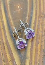 Load image into Gallery viewer, Gemstones with Silver Hard Prong Large Earring