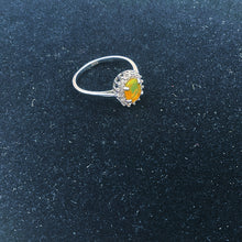 Load image into Gallery viewer, Opal Diamonique Ring with Sterling Silver