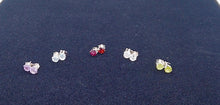 Загрузить изображение в средство просмотра галереи, Gemstones with Silver Soft Prong Earring Small