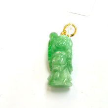 Загрузить изображение в средство просмотра галереи, Burmese Jade Monk Pendant with Gold