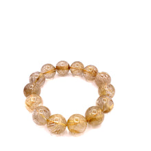 将图片加载到图库查看器,Gold Rutilated Quartz 5A Bracelet