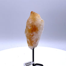 Load image into Gallery viewer, Citrine Point On Metal Stand