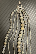 Load image into Gallery viewer, Labradorite 7 Layers Necklace and Earring Set