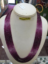 Load image into Gallery viewer, Natural Ruby Faceted Necklace