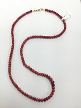 Load image into Gallery viewer, Natural Ruby Faceted Necklace