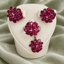 将图片加载到图库查看器,Ruby Pink Flower Set
