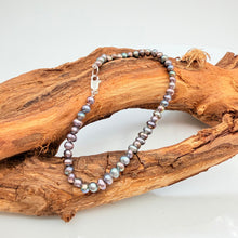 Load image into Gallery viewer, Peacock Pearl 2 Layers Necklace Set