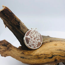 Load image into Gallery viewer, Gemstone Pendant with Hamsa Hand