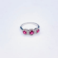 Cargar imagen en el visor de la galería, Ruby Sterling Silver Ring