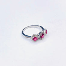 Cargar imagen en el visor de la galería, Ruby Sterling Silver Ring